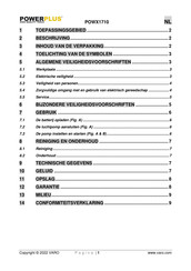 Powerplus POWX1710 Gebruiksaanwijzing