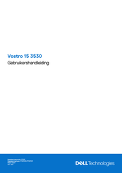 Dell Vostro 15 3530 Gebruikershandleiding