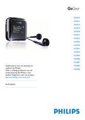 Philips GoGear SA2811 Handleiding