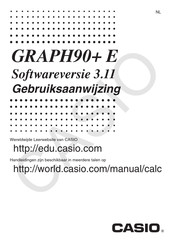 Casio GRAPH90 plus E Gebruiksaanwijzing