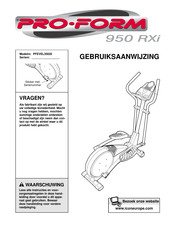 Pro-Form PFEVEL35020 Gebruiksaanwijzing