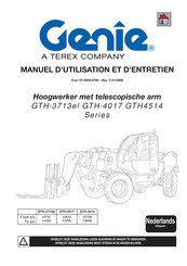 Terex Genie GTH-4017 SX Gebruiks- En Onderhoudshandleiding