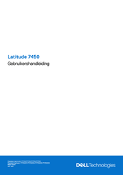 Dell Latitude 7450 Gebruikershandleiding