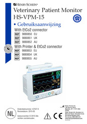 Henry Schein 9880850 Gebruiksaanwijzing