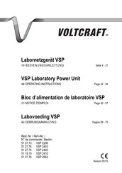 VOLTCRAFT VSP 2653 Gebruiksaanwijzing