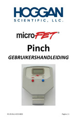 Hoggan Scientific microFET Pinch Gebruikershandleiding