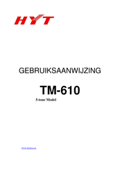 HYT TM-610 Gebruiksaanwijzing