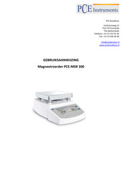 PCE Instruments MSR 300 Gebruiksaanwijzing