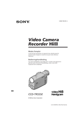 Sony Handycam CCD-TR555E Bedieningshandleiding