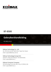 Edimax BT-8500 Gebruikershandleiding