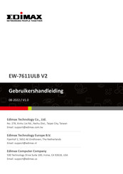 Edimax EW-7611ULB V2 Gebruikershandleiding