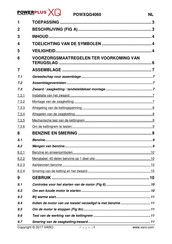 Powerplus XQ POWXQG4060 Gebruiksaanwijzing
