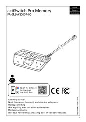 Actiforce ActiSwitch Pro-Memory FA-SLS-AS0007-00 Montagehandleiding