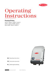Fronius Primo 5.0-1 AUS Bedieningshandleiding