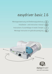 easydriver basic 1.6 Montagehandleiding En Gebruiksaanwijzing