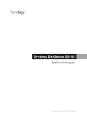 Synology DiskStation DS115j Snel Installatiegids