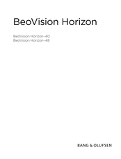 Bang & Olufsen BeoVision Horizon-40 Handleiding