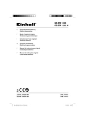 EINHELL 34.001.93 Originele Handleiding