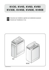 Harvia KV45 Instructies Voor Installatie, Gebruik En Onderhoud