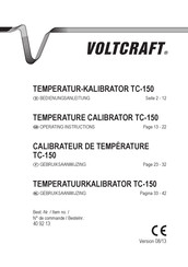 VOLTCRAFT TC-150 Gebruiksaanwijzing