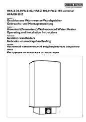 Stiebel Eltron HFA-Z 30 Gebruiks- En Montagehandleiding