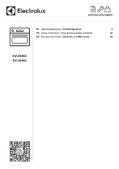 Electrolux EVL6E46X Gebruiksaanwijzing