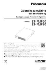 Panasonic ET-FMP20 Basishandleiding