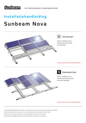 Sunbeam Nova Universal Installatiehandleiding