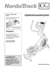 NordicTrack E7SV Front Drive Gebruiksaanwijzing