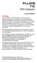 Fluke 712 Instructieblad