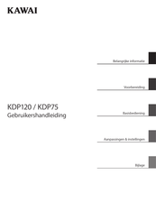 Kawai KDP120 Gebruikershandleiding