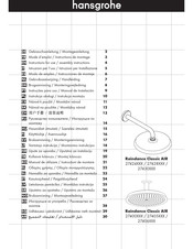 Hansgrohe Raindance Classic AIR 27406 Series Gebruiksaanwijzing