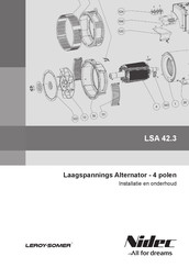 Leroy Somer Nidec LSA 42.3 Installatie En Onderhoud