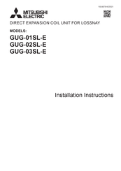 Mitsubishi Electric GUG-02SL-E Installatiehandleiding