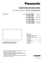 Panasonic TH-42LF80W Installatie- En Gebruikersinstructies