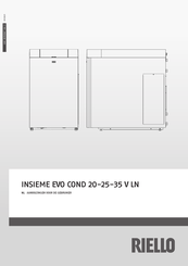 Riello INSIEME EVO COND 20 V LN Gebruikershandleiding