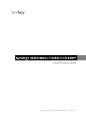 Synology RackStation RS2414RP+ Snel Installatiegids