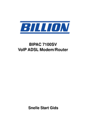 Billion BIPAC 7100SV Snelle Start