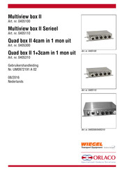 Orlaco Multiview box II Gebruikershandleiding