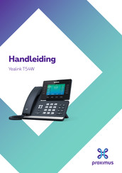 Proximus Yealink T54W Handleiding