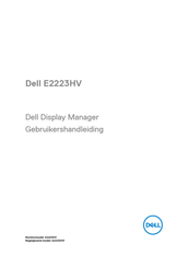 Dell E2223HV Gebruikershandleiding