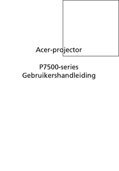 Acer P7500 Series Gebruikershandleiding