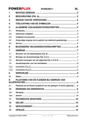 Powerplus POWE20011 Gebruiksaanwijzing