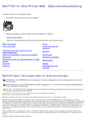 Dell 968 Gebruikershandleiding