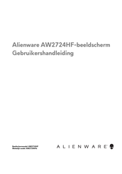 Dell Alienware AW2724HF Gebruikershandleiding