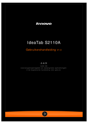 Lenovo IdeaTab S2110A Gebruikershandleiding