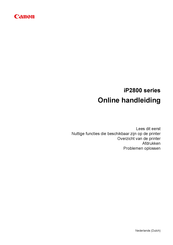 Canon iP2800 Series Online Handleiding