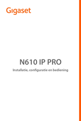 Gigaset N610 IP PRO Installatiehandleiding