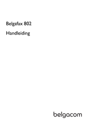 BELGACOM Belgafax 802 Handleiding