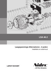 Leroy Somer Nidec LSA 46.2 Installatie En Onderhoud